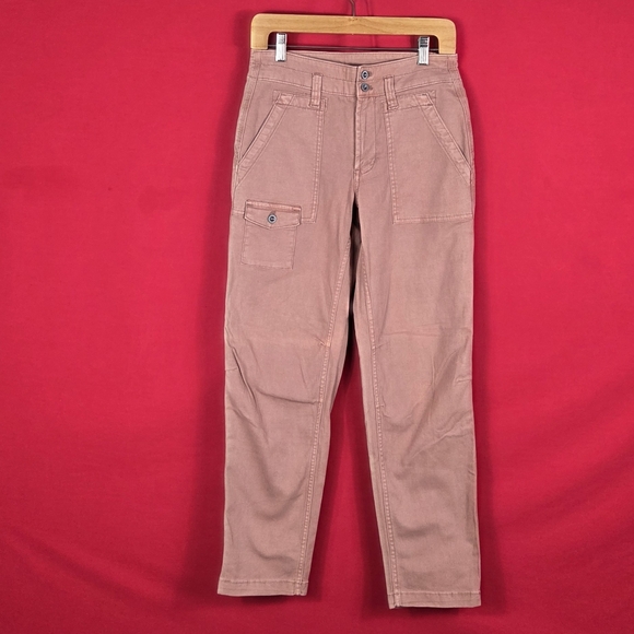 NEW Anthropologie The Wanderer cargo pants in a dusty pink/mauve color Size 26 - Picture 2 of 9